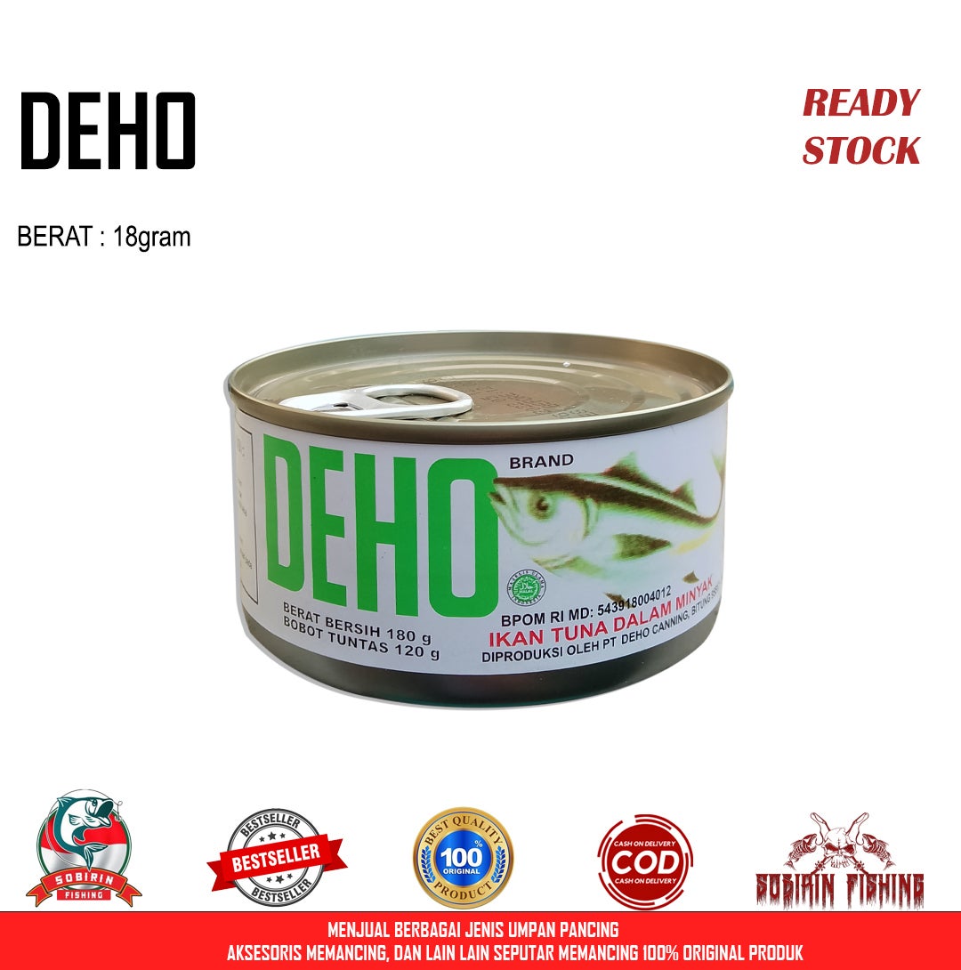 Deho tuna kaleng - campuran umpan pancing - tuna cunk oil