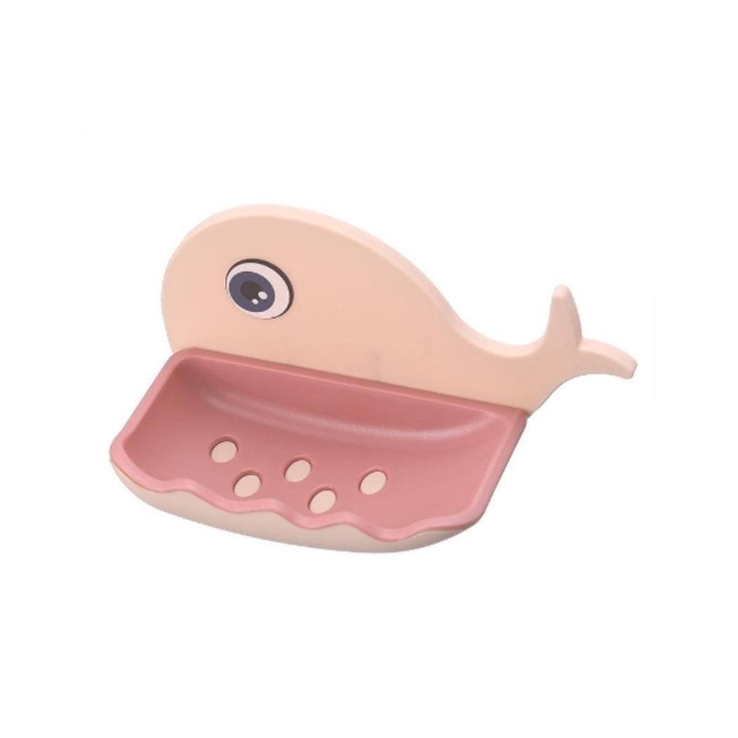 Indo - Rak Sabun Kamar Mandi Tempel / Tempat Rak Sabun / Tempat Sabun Batang Tempel Karakter Ikan Paus