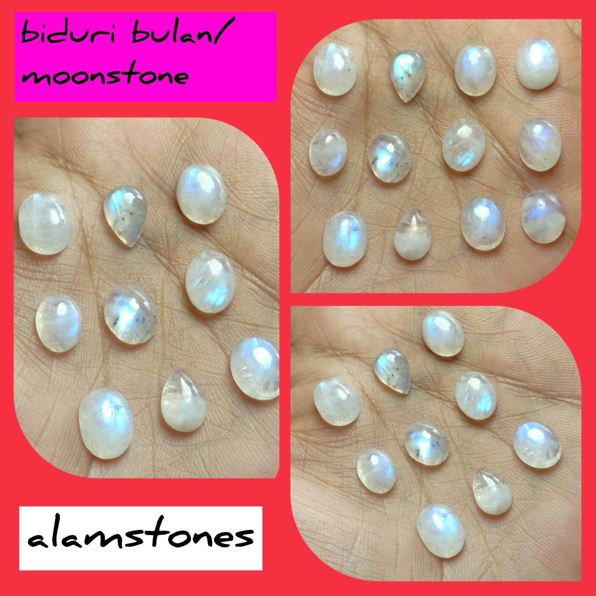 batu biduri bulan air laut/moonstone