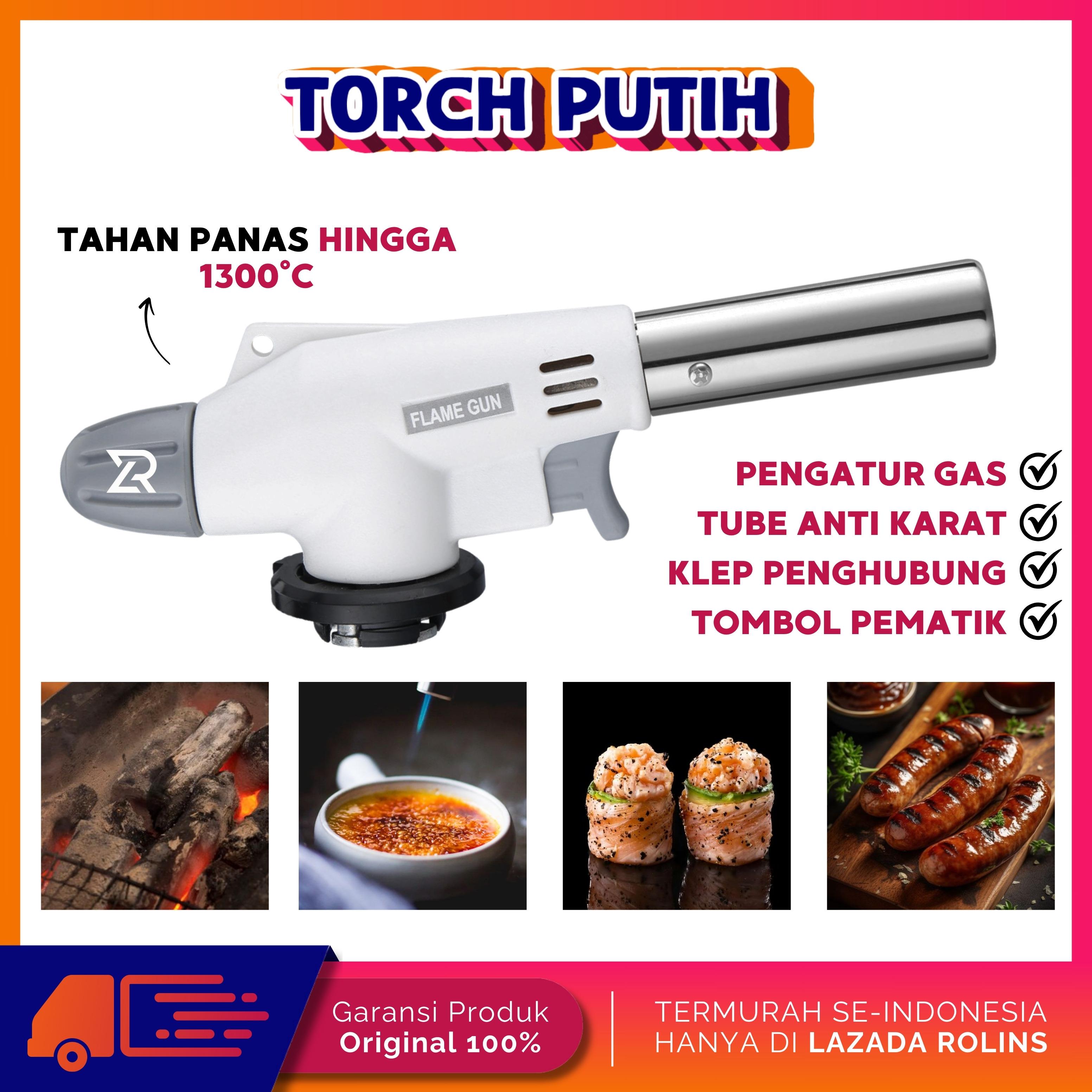 Kepala Gas Torch kaleng tabung Portable Flame Gun Las api Pemantik Ori