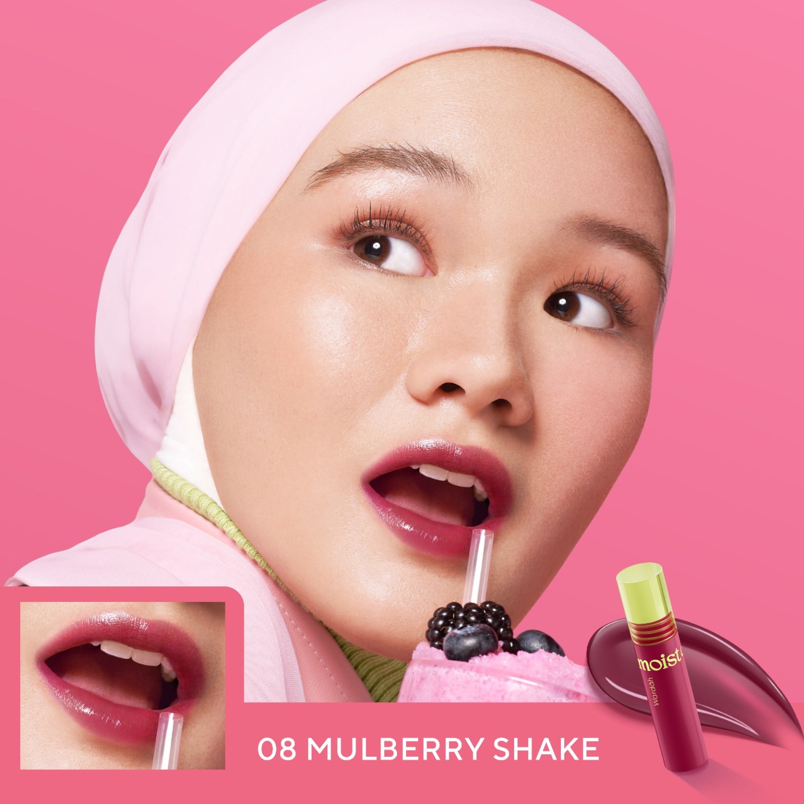 [LEBIH HEMAT] WARDAH Moist Dew Tint 3 g - Exclusive DCT - Liptint yang Mengadung Oatmilk dan Pentavitin - Ombre Tint - Bibir Lembab Glossy - Coverage Tinggi dan Tahan Seharian Hingga 24 Jam - Cocok Untuk Semua Warna dan Undertone Kulit - Makeup
