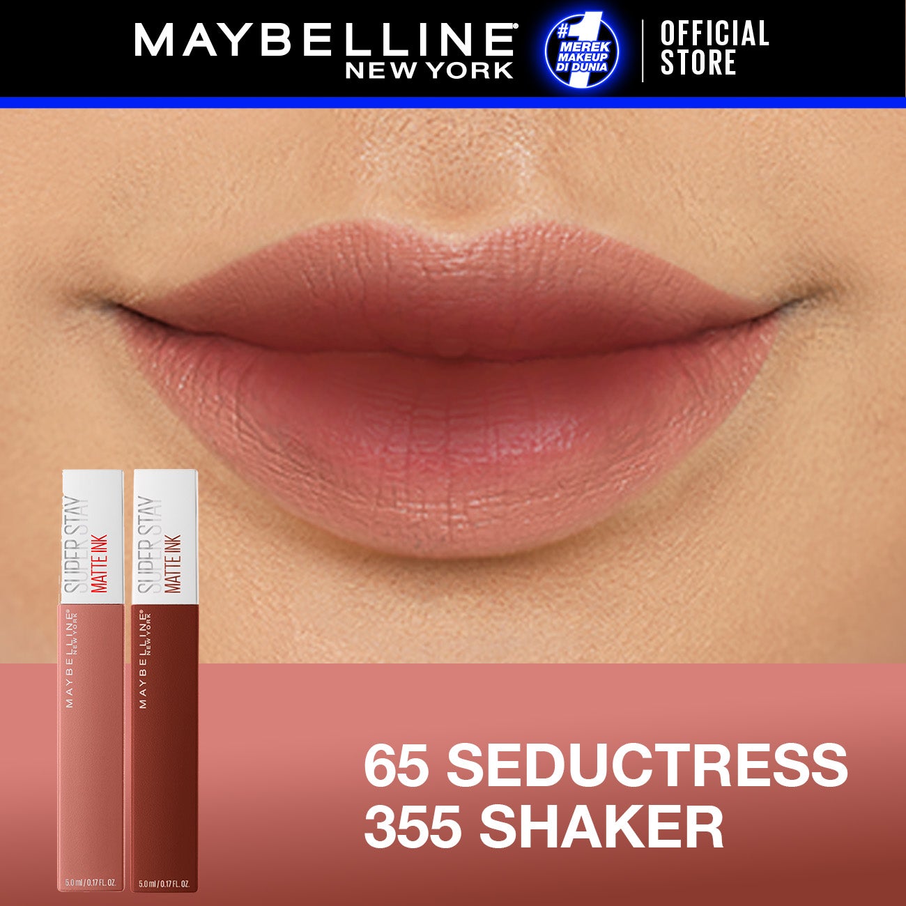 MAYBELLINE OFFICIAL Paket Hemat Superstay Matte Ink 2 pcs Ombre Set Lipstick - Long Lasting