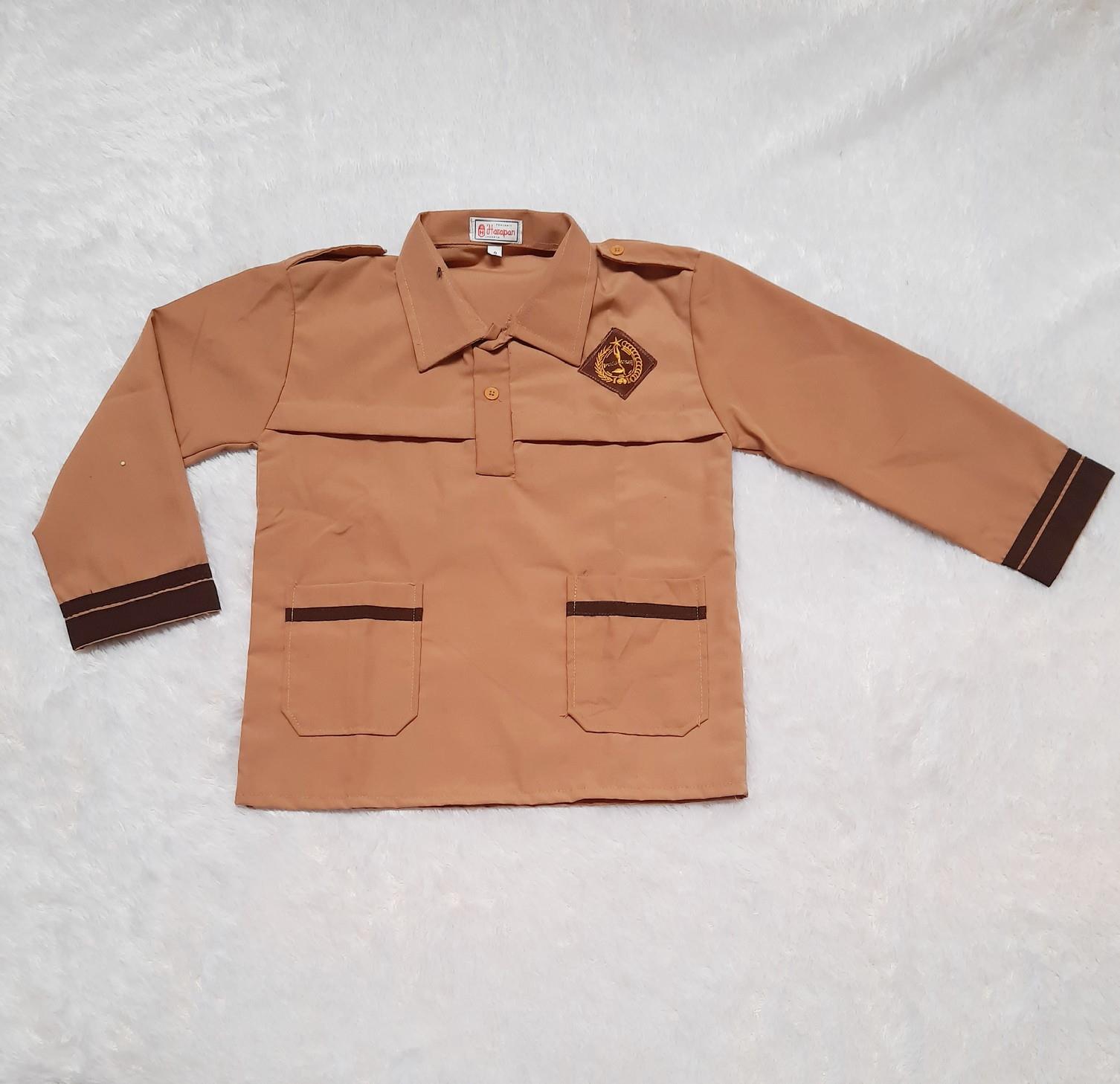 baju seragam sekolah seragam pramuka siaga lengan panjang