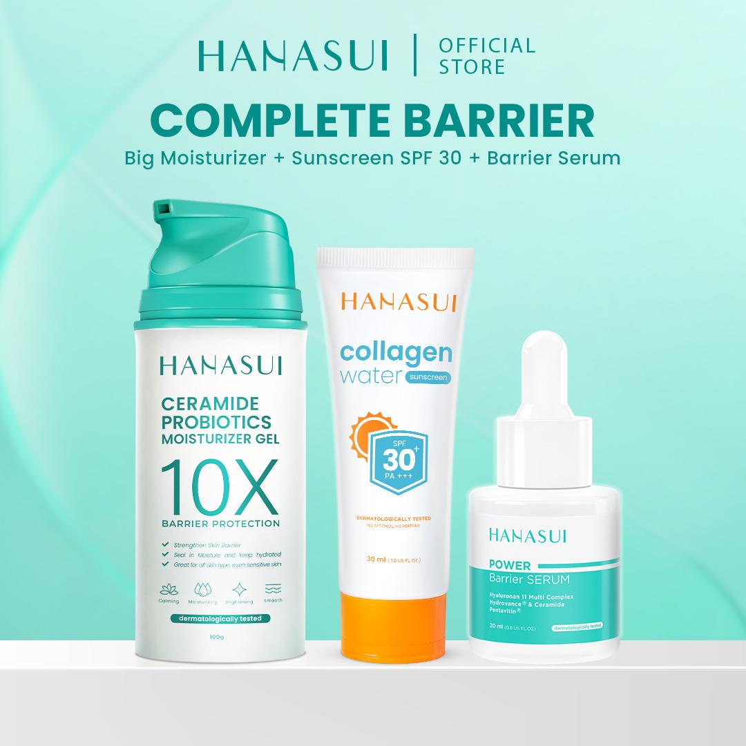 【BIG SIZE】Hanasui Ceramide Probiotics Moisturizer Gel 100ml - Pelembab Ringan Lembap Perbaiki Skin Barrier dan Mencerahkan