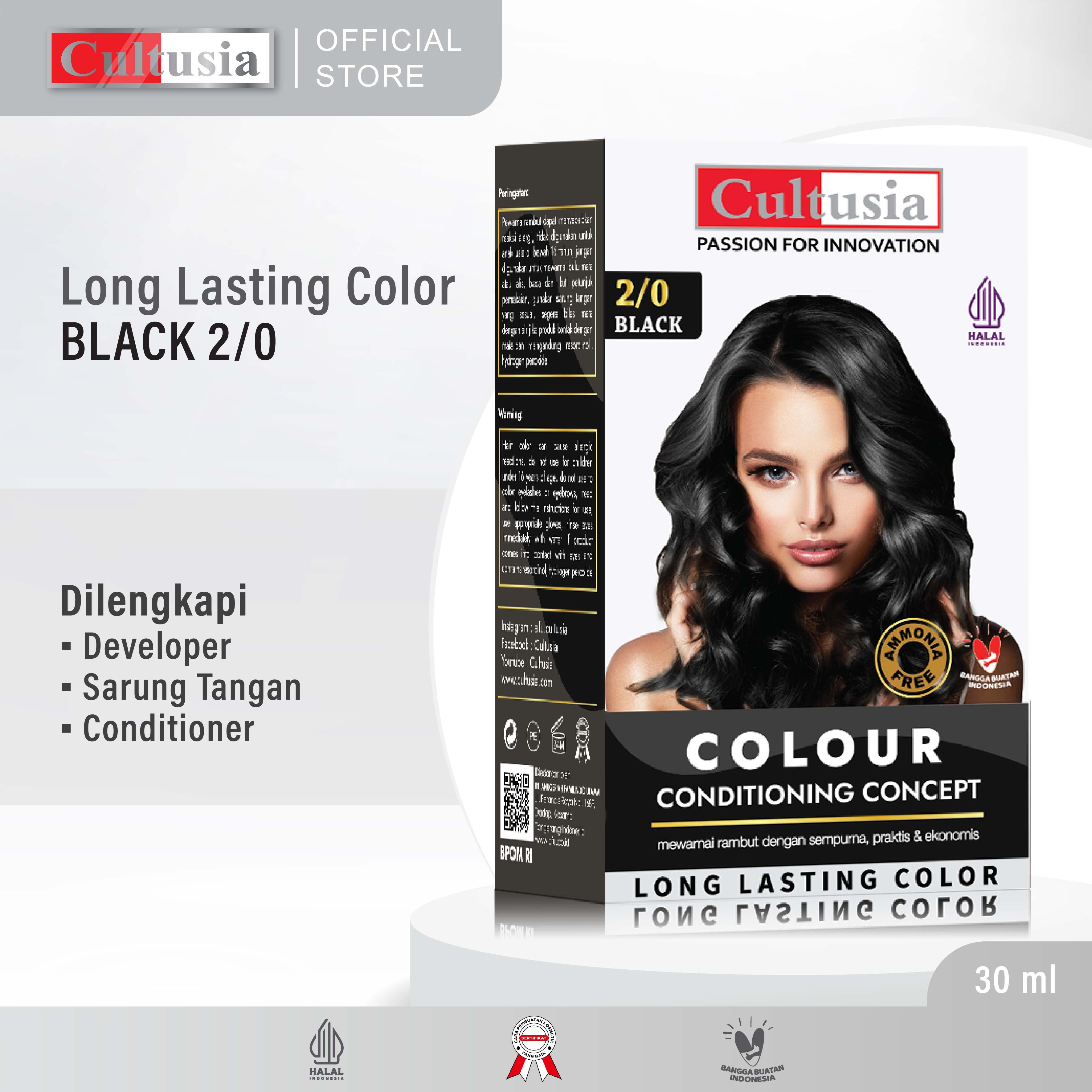 Cultusia Hair Color Natural Black 30ml