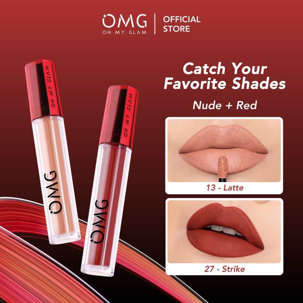 Paket Ombre Hemat OMG Cappucino dan Sacrlett - Ombrelips OMG - SET Ombre Lipcream