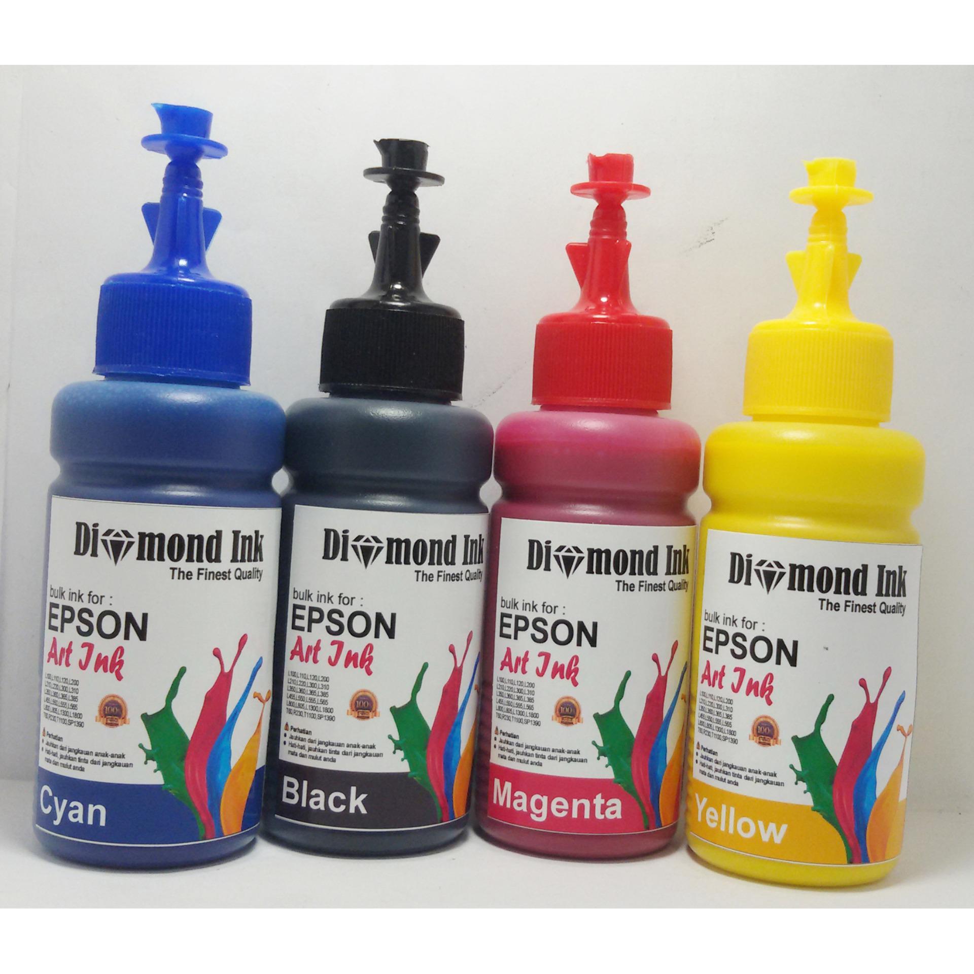 Tinta Art Paper Epson Diamond Ink Best Quality Grade A korea (1 Set 4 Warna)