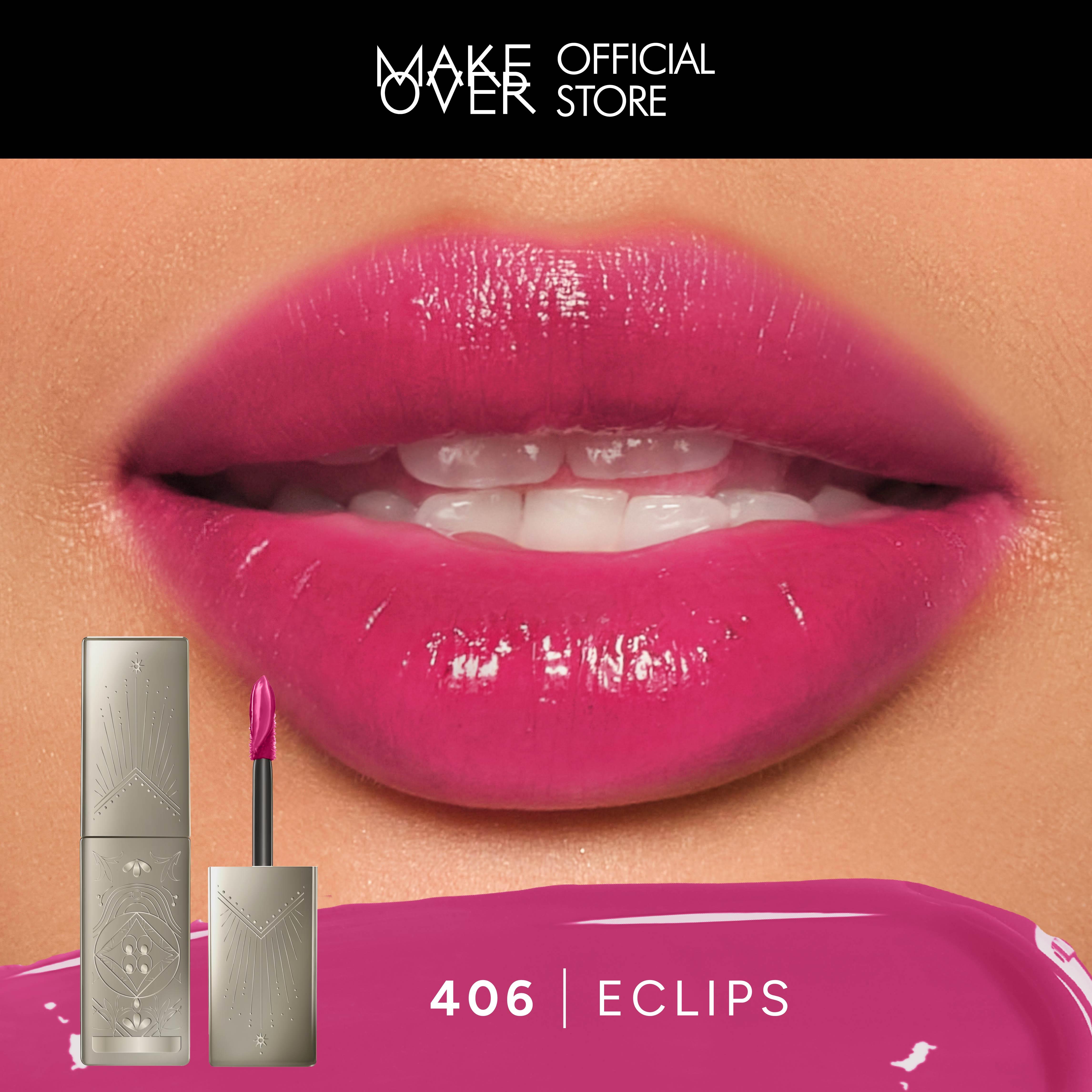 [SPECIAL MASTERSHADE] MAKE OVER Glassy Lip Lacquer X Hian Tjen - Lip Gloss LipTint Lipcream Lip Cream Lipstick Lipstik Make Up Pigmented BEST SELLER Long Lasting Somethin Time Less w Maybe Euphoria