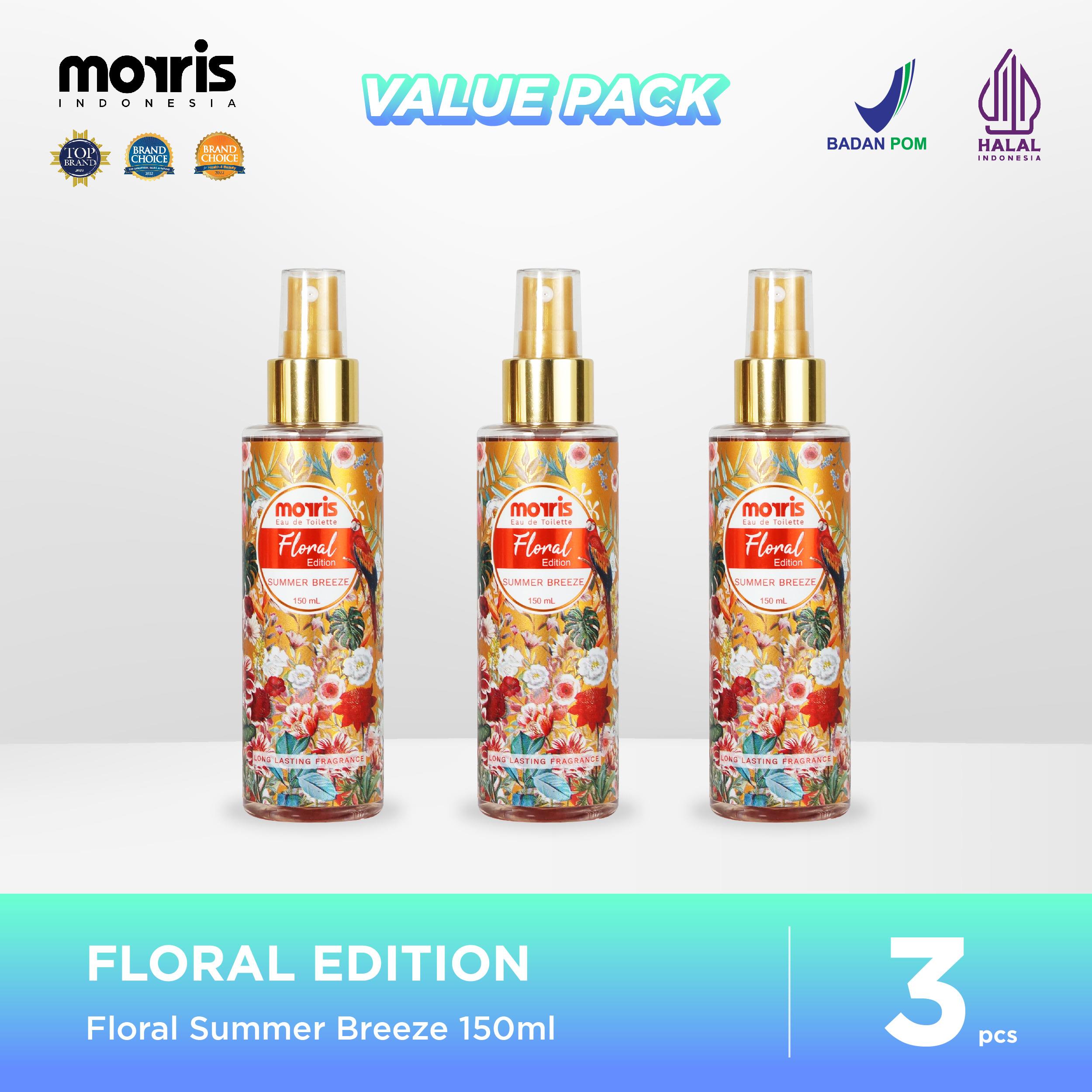Morris Floral Edition Parfum Wanita 150 ml x 3 Pcs