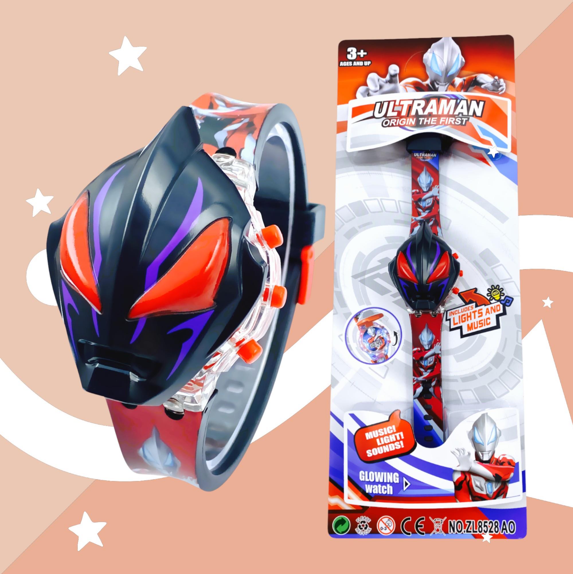 Jam Tangan Anak Lampu Musik Motif BoBoiBoy Dragonball Ultraman LOL Spiderman Little Ponny