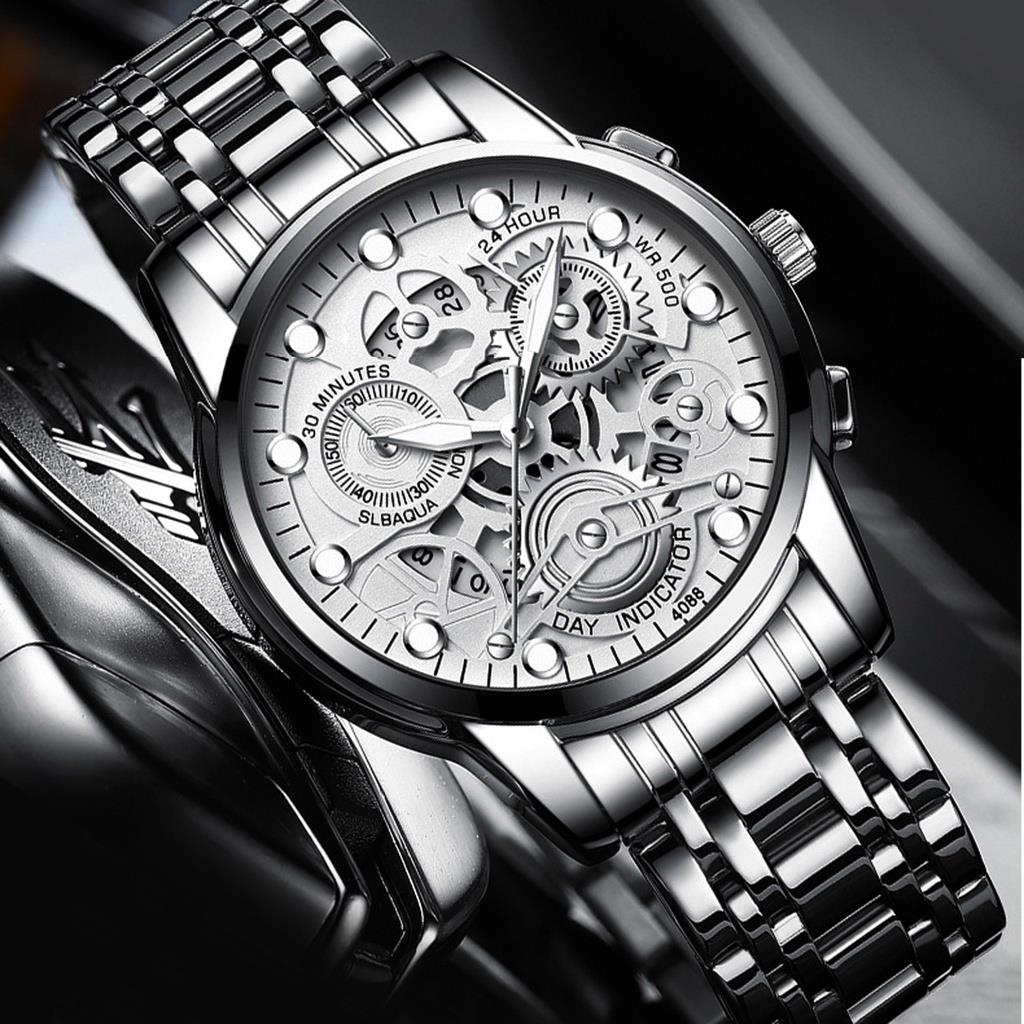 Jam Tangan Pria FIGEIN C10 ORIGINAL 100% Tahan Air/Jam Tangan Full Stainless Steel/Jam Tangan Tahan Air dan Anti Karat/Bisa Bayar Ditempat