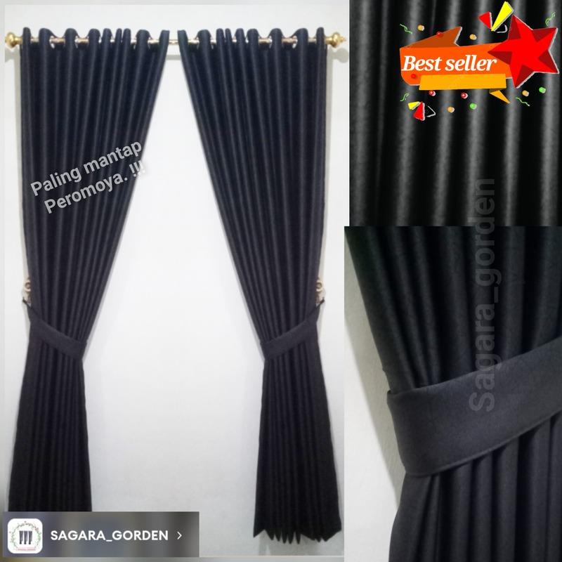 Gorden Jendela Besar Jumbo L370.cm tinggi3meter bahan blackout Polos kesan minimalis 2023 viral