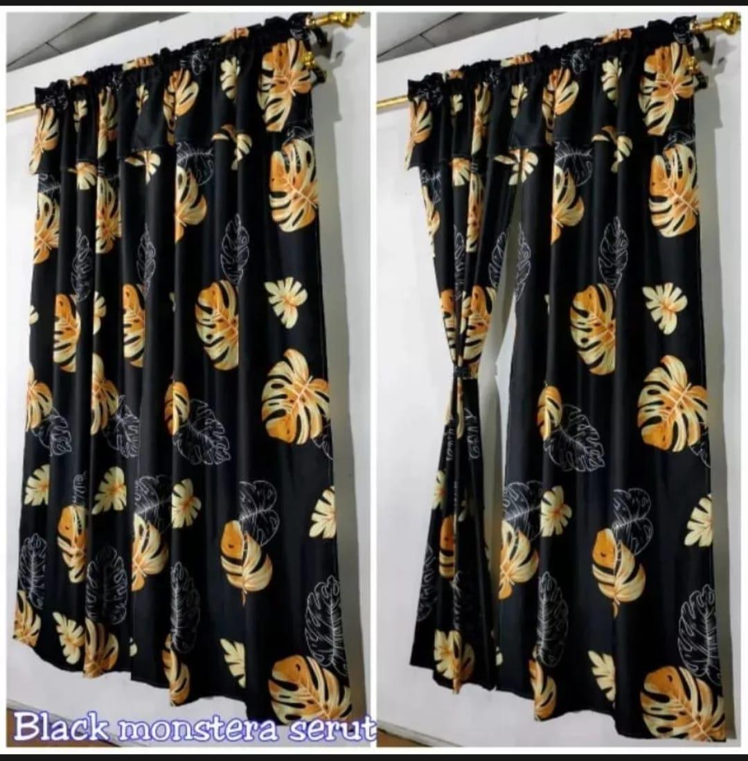 gorden hordeng kordeng pintu serut kamar 100x200cm minimalis cantik MURAH PROMO