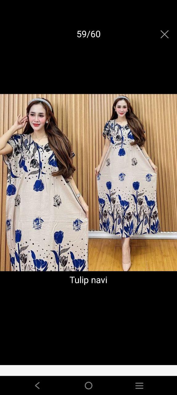 Daster Motif Sofia Kaftan Maternity Ukuran Besar - Fashion Hamil Casual