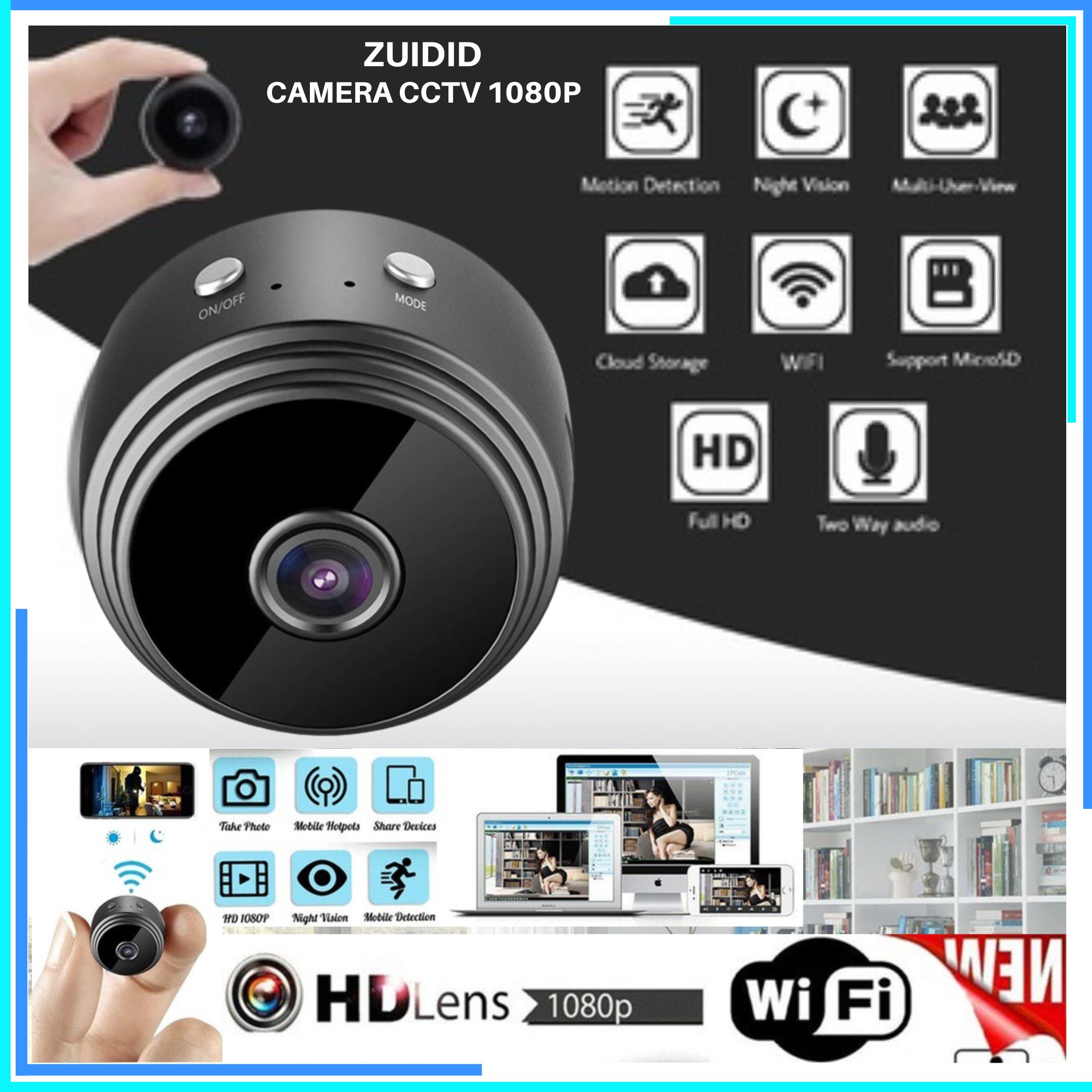 COD Taffware Mini WiFi IP Camera CCTV 1080P A9 / kamera cctv kecil jarak jauh lewat hp murah mini tempel tersembunyi rumah outdoor intip cewek / kamera mata mata mini / cctv mini sambung ke hp tersembunyi rumah wifi untuk hp jarak jauh tanpa kabel
