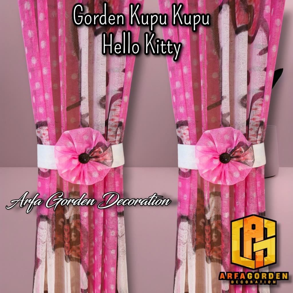 Gorden Kupu Kupu Hellokitty Transparan