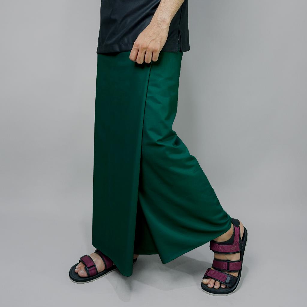 KATSAE - Sarung Pria Dewasa motif sarung polos Green sarung sholat pria sarung laki laki dewasa