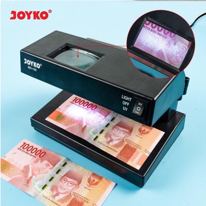 Counterfeit Money Detector Joyko MD 100 Alat Pendeteksi Uang Palsu
