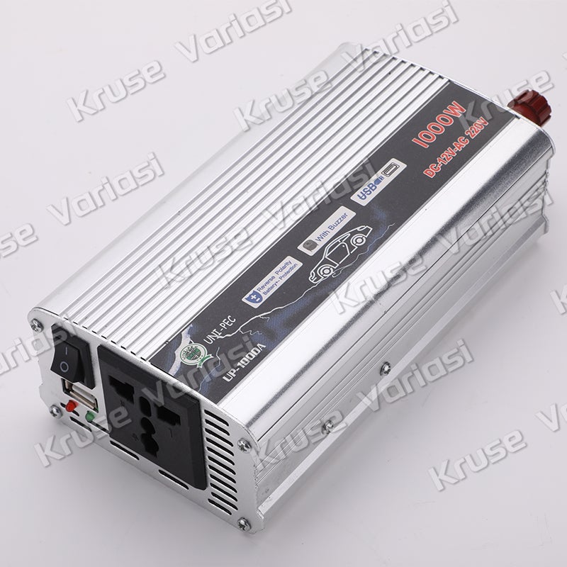 Power Inverter 4000watt DC 12V to AC 220V Perubah Inverter Frekuensi Tinggi 4000W Inverter Gelombang Sinus Wave 4000W Arus Listrik DC to AC Charger 2 USB Multiple Protection