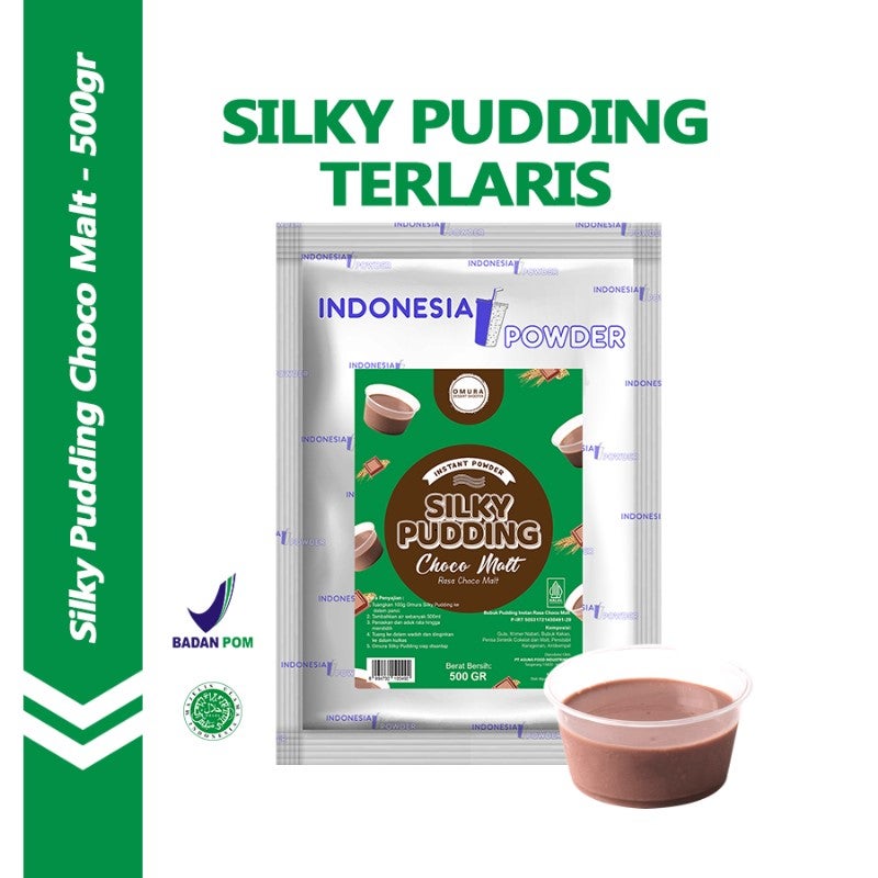[SERIES SILKY PUDDING] Bubuk Silky Pudding Aneka Rasa 500 Gr Mix Gula Puding Sutera Pudot Dessert Instant Omura Powder