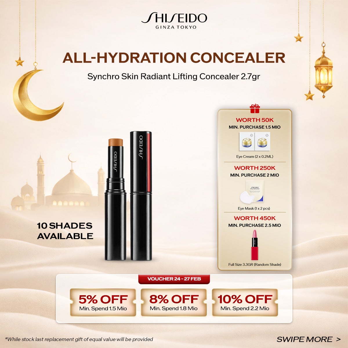 Shiseido New Make Up Synchro Skin Radiant Lifting Concealer