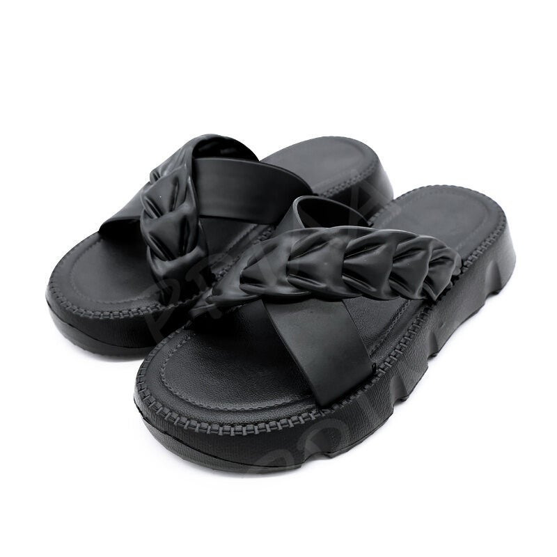 Priaa Sandal Fuji Wanita Korea Premium Sandal Wanita Karet Jelly Wedges