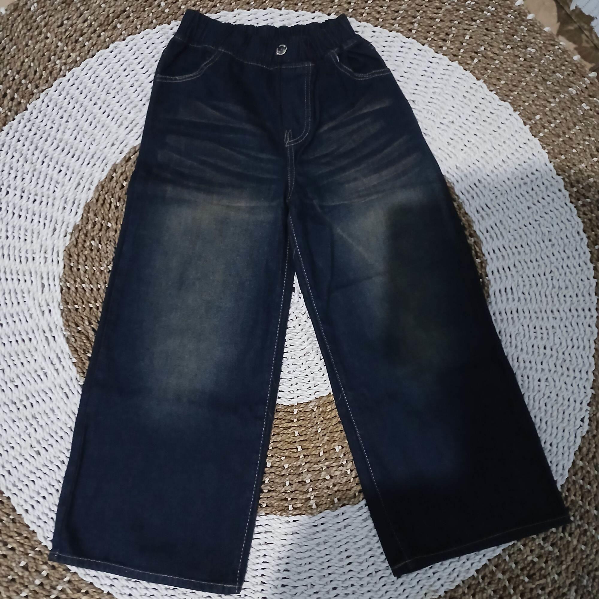 Celana Jeans Skena Anak 7-14 tahun Bahan Tebal Premium-Celana Gombrong Anak