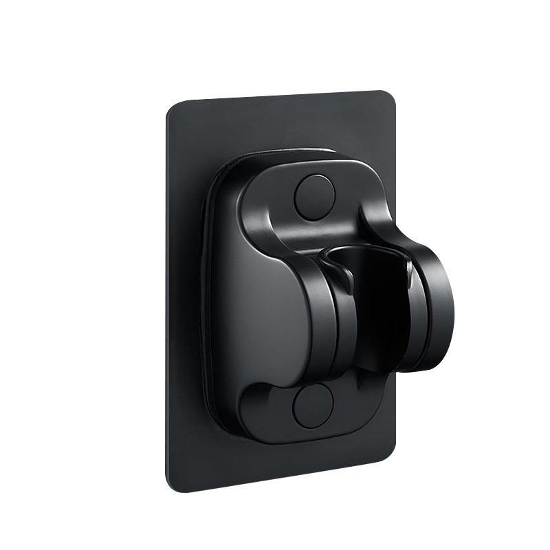 Gantungan shower holder tempel- holder shower bracket breket dudukan jet shower bidet hitam silver tempelan tanpa sekrup