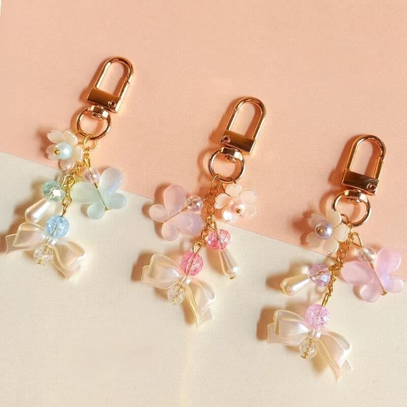 GANTUNGAN KUNCI / GANTUNGAN TAS MANIK PITA PEARL