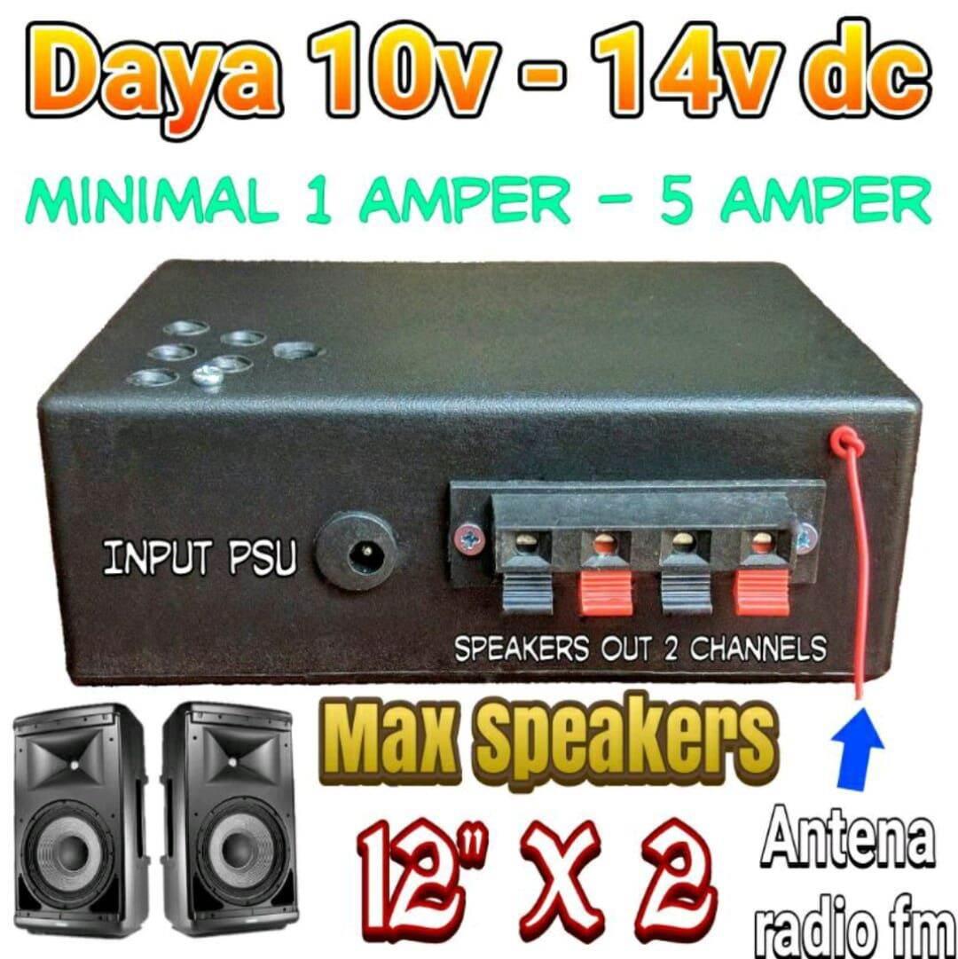 AMPLIFIER MINI 12 VOLT SUBWOOFER POWER KELAS D