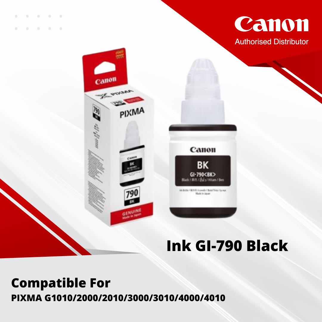 Tinta Original Canon 790 Black GI790B - Tinta Canon G1010 G2010 G3010 G4010