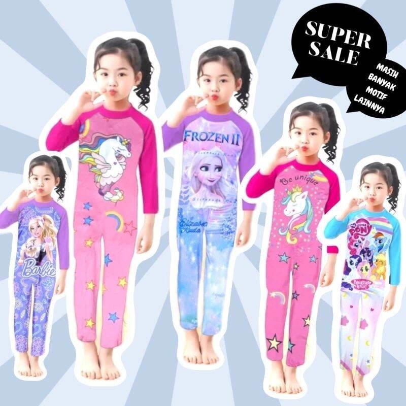 Baju Renang Panjang Anak Perempuan Untuk Usia 1-12 Tahun