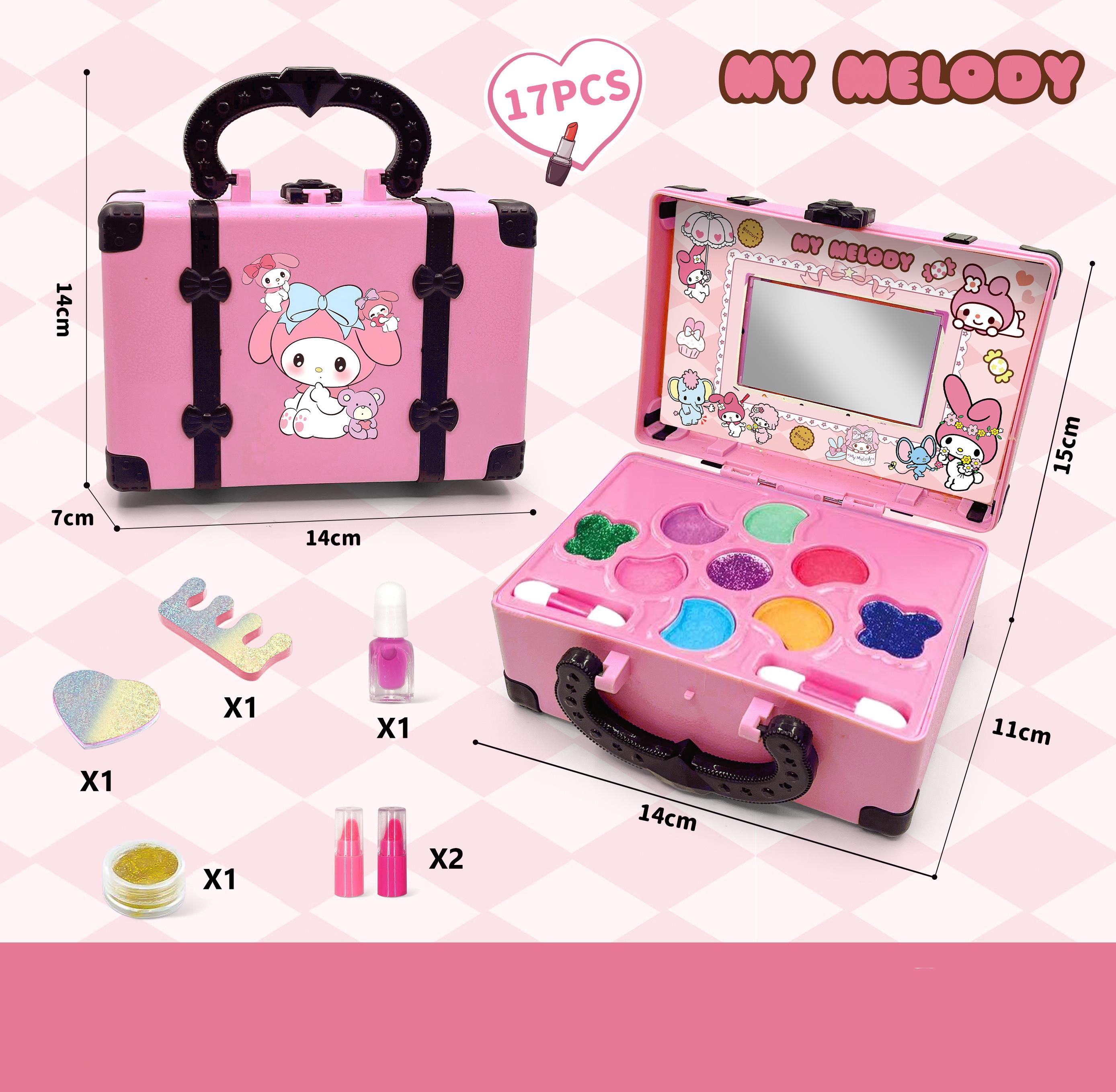 MEKANSM Mainan Make Up Set Girl Pretend Play Untuk Gadis Ulang Tahun Hadiah Set