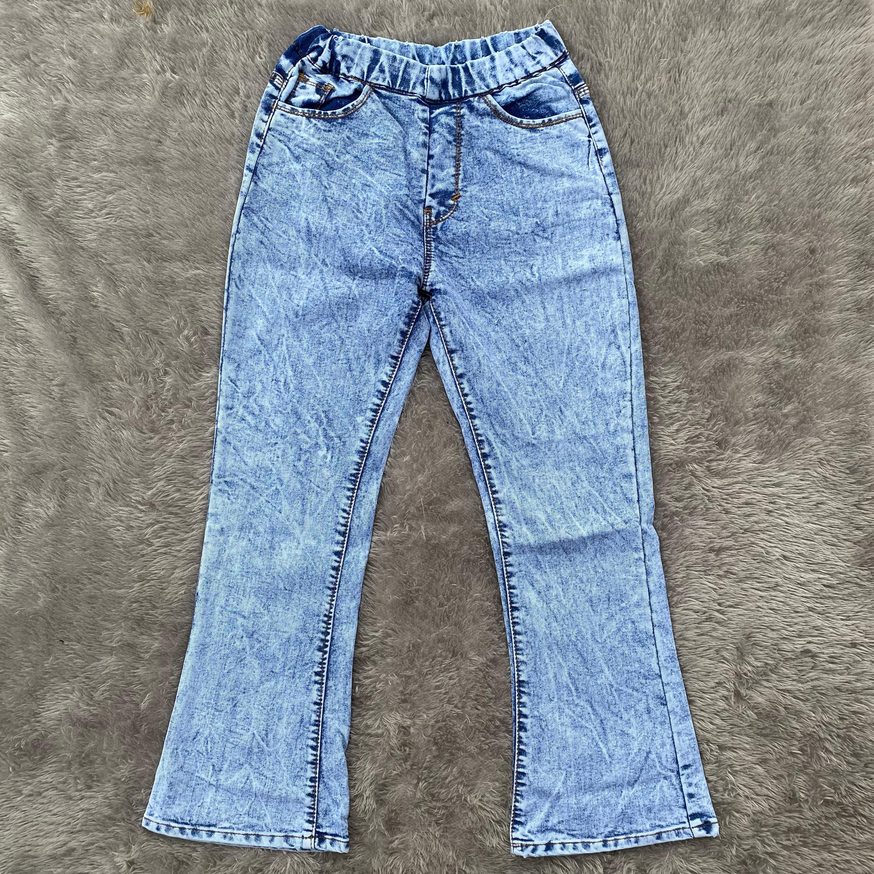 YAOSHI Celana Cutbray Jeans Wanita Kekinian Celana Jeans Cutbray Lipat Highwaist Wanita