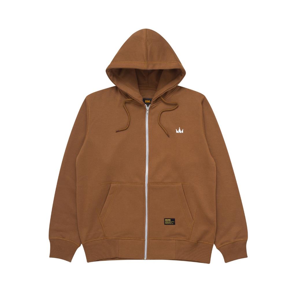 Screamous Sweater Pria Pullover Zipper Hoodie LOGO CROWN OLD CML - Sweater Pria