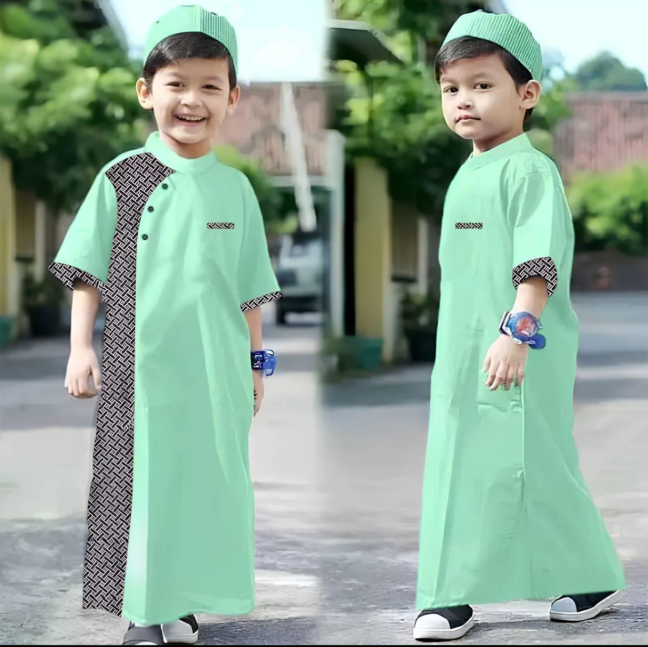 BAJU KOKO ANAK LAKI-LAKI USIA 1-12 TAHUN PAKAIAN ANAK TERBARU BAJU GAMIS JUBAH ANAK