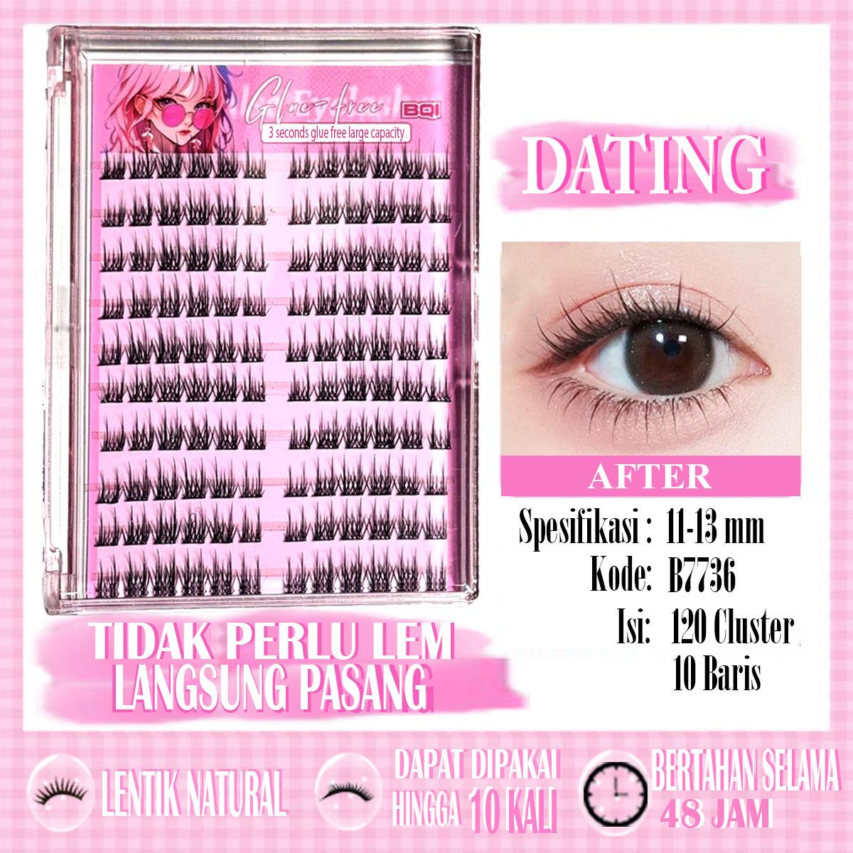 Bulu Mata Palsu LANGSUNG TEMPEL Premium Eyelash Mega Volume Look Bulu mata palsu pemula bebas lem tidak perlu menggunakan lem bulu mata palsu dapat digunakan kembali