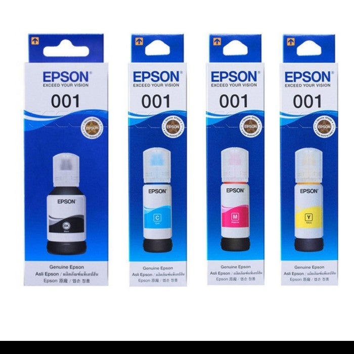 TINTA EPSON ORIGINAL 001 L4150 L6160 L6170 L6190 1 set CYMK
