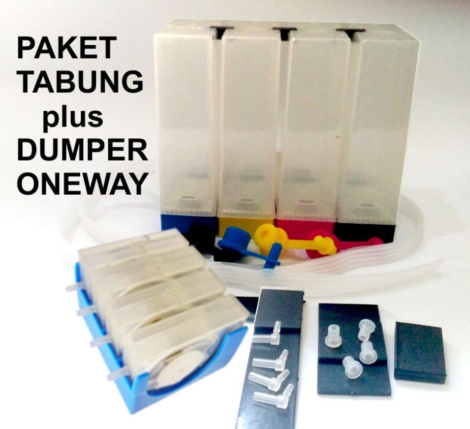 Ivoryfill Paket tabung infus ciss 4 warna plus dumper damper ink stabilizer