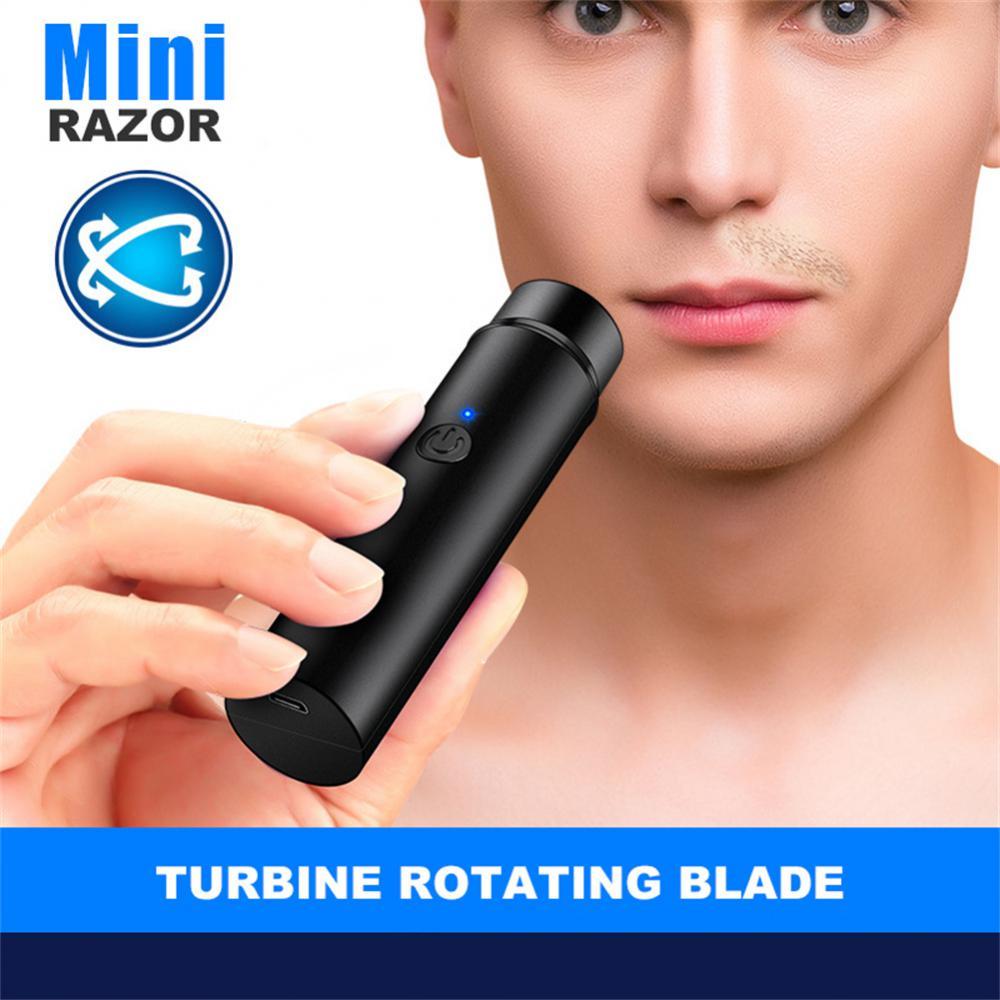 COD - Alat Cukur Kumis Elektrik Mini Portabel Trimmer Shaver Cukur Jenggot Cukur Bulu