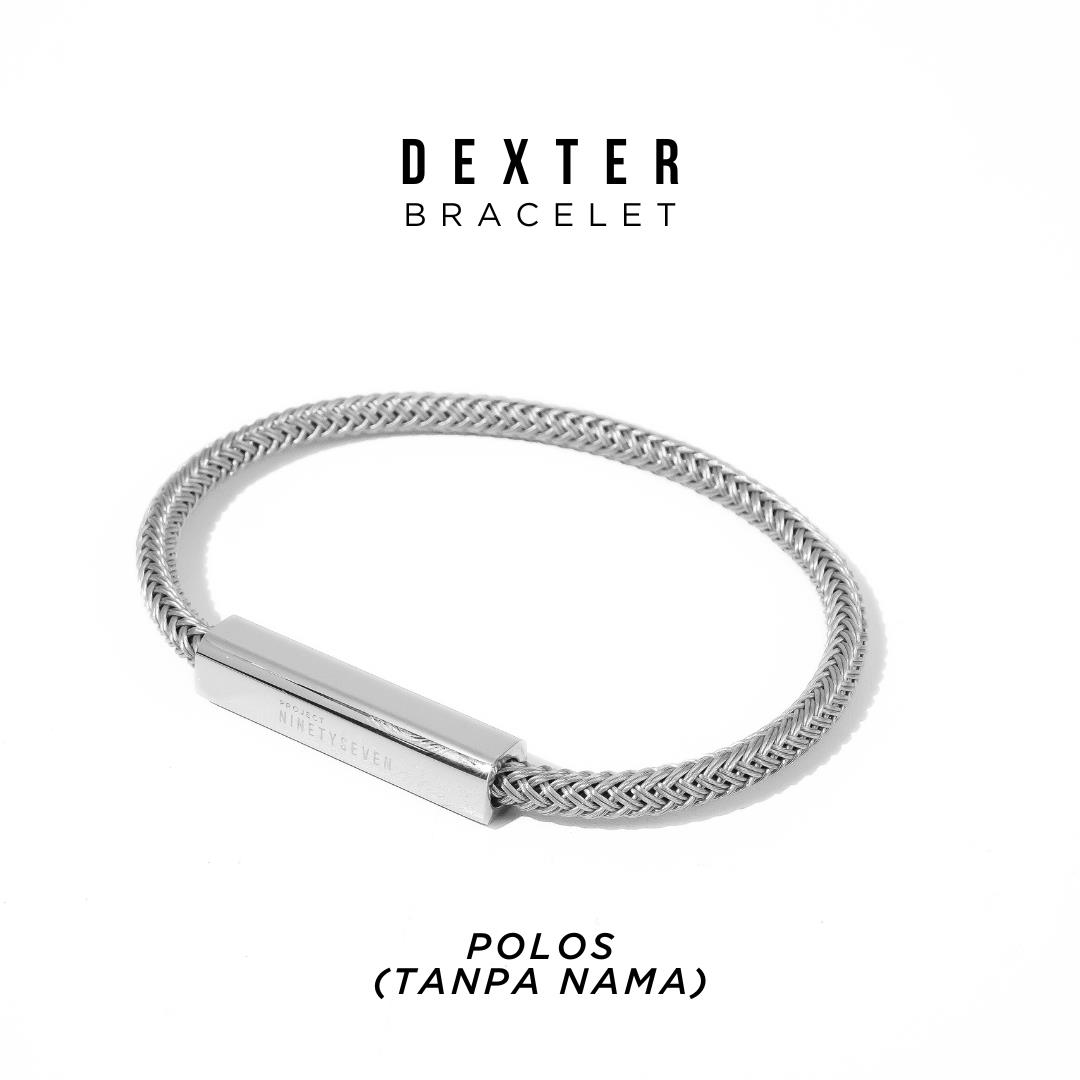 PROJECT NINETYSEVEN - DEXTER Bracelet - Gelang Tangan Bebas Custom Nama Pria Wanita Anti Karat Mewah Elegan Korean Look