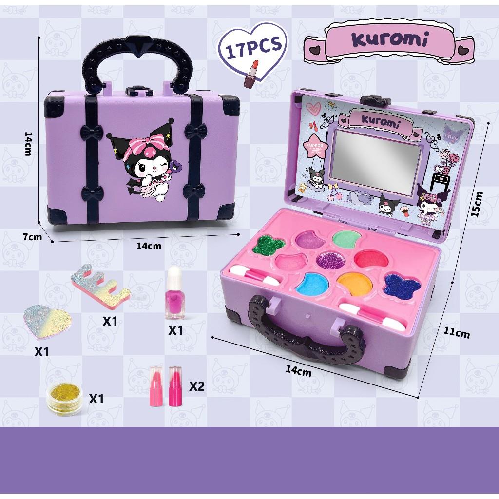 BETTIE (GRATIS kotak) Girls Makeup Toys Kosmetik Kotak Bermain Princess Makeup Tas Girl Toy Play Set