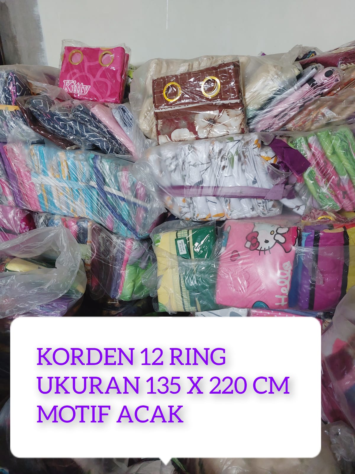 SAKURA-JP PROMO !!! GORDEN/HORDENG JENDELA PINTU / gorden pintu kamar / gorden ruang tamu MINIMALIS RING SMOKERING TERMURAH TERLARIS