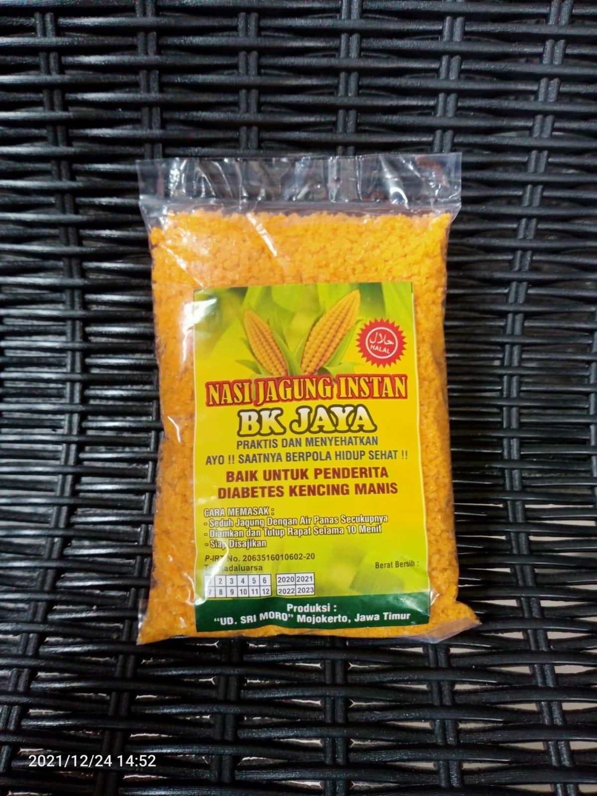 nasi jagung instan asli dari jagung berkualitas 100gr