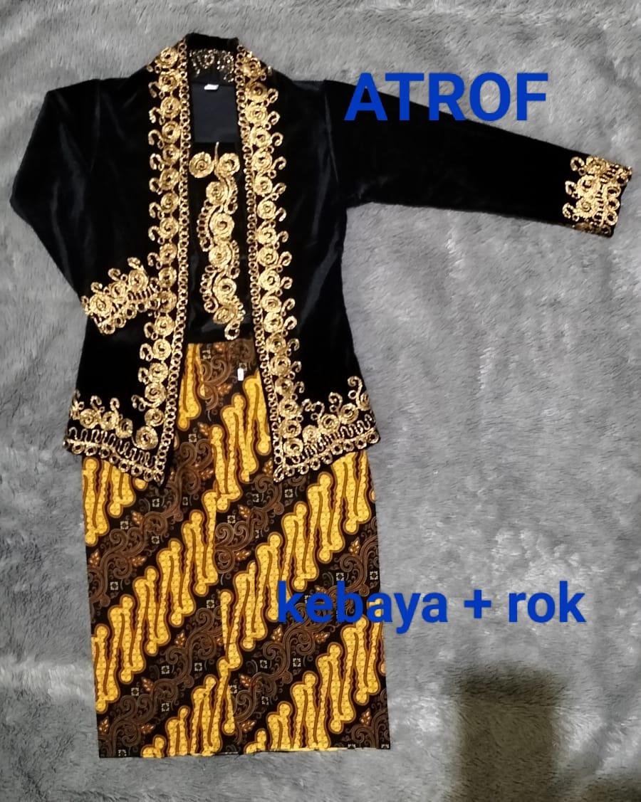 Stelan Kebaya beludru anak ( Kebaya + Rok ) // Stelan Kebaya anak perempuan // Stelan Baju adat anak perempuan // Stelan Kebaya Bludru Kartini