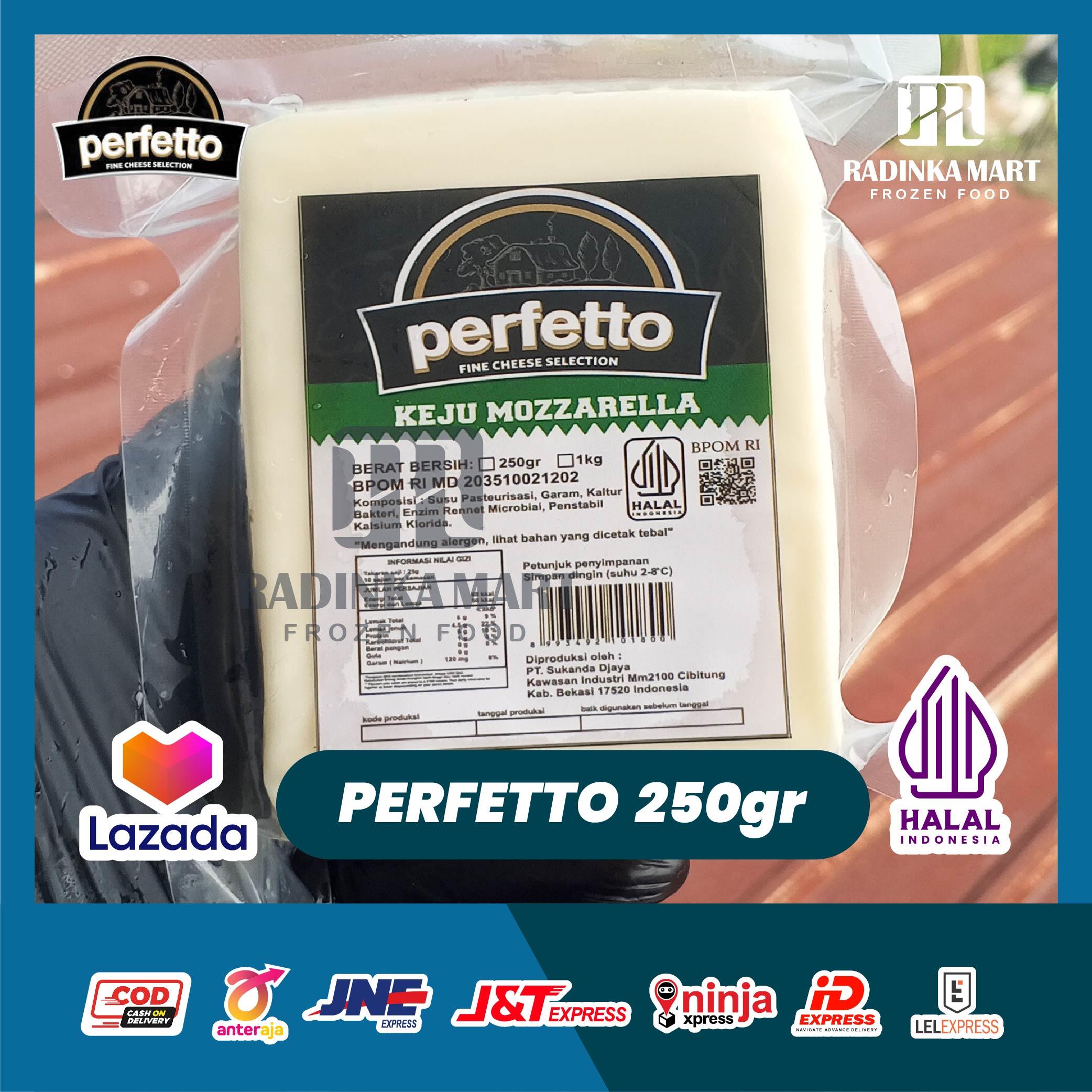 Keju Mozzarella Perfetto 250gr Murah/Perfetto Mozarella Cheese 250gr - Keju perfetto exp terbaru