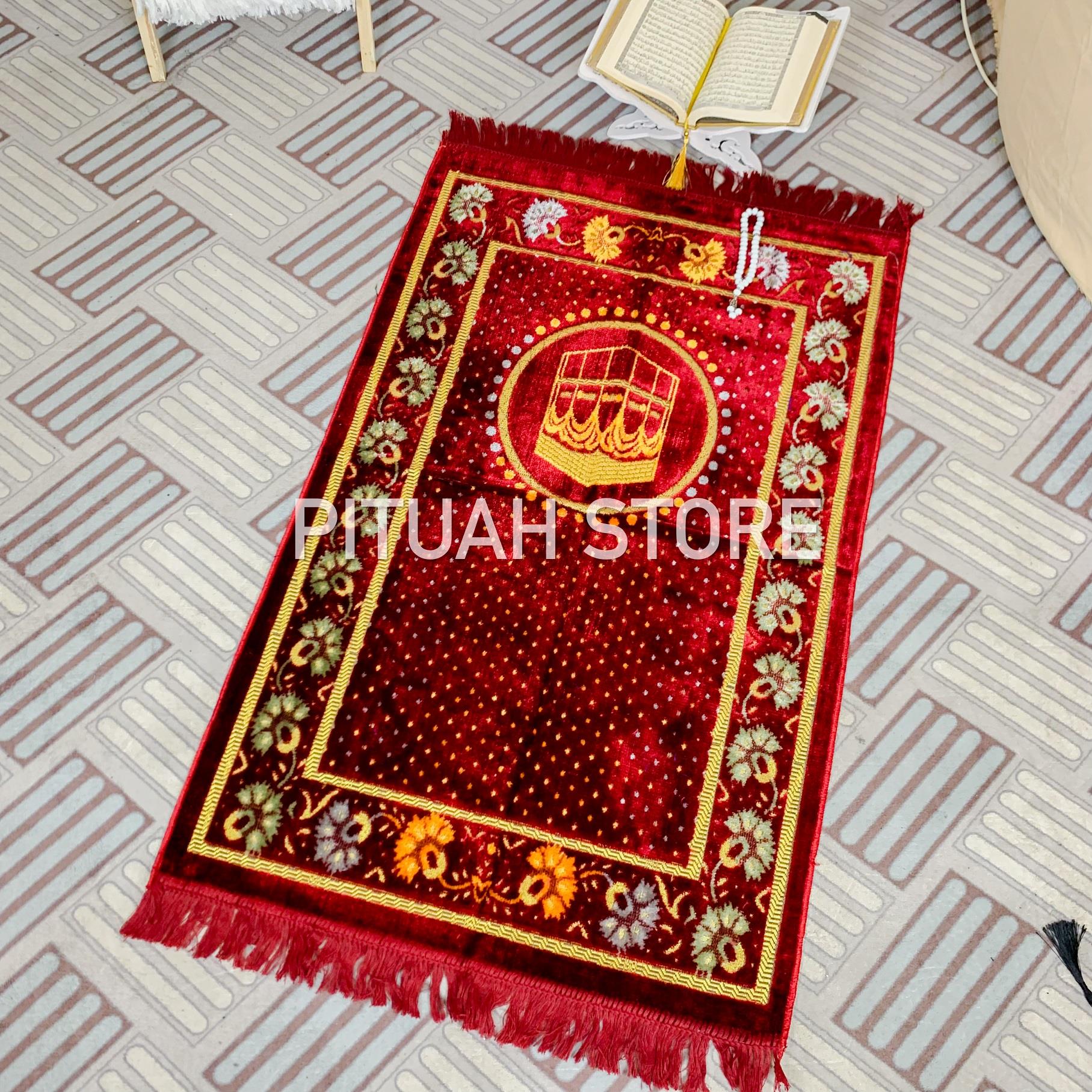 SAJADAH TURKI PREMIUM / SAJADAH UKURAN DEWASA / SAJADAH TURKI DEWASA / SAJADAH DEWASA / SAJADAH UKURAN 70 X 110 CM / SAJDAH TURKI TERMURAH