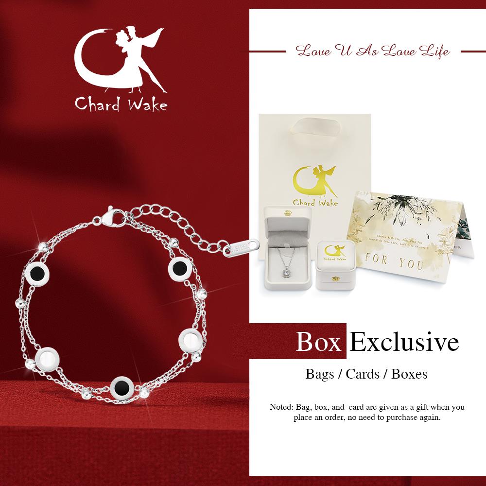 Chard Wake Gelang Original Titanium Wanita Rantai Ganda Korea Elegan Bracelet Cewek