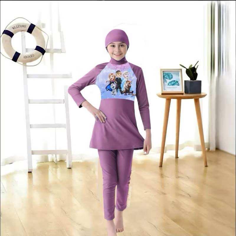 baju renang anak perempuan muslimah hijab 1-13 tahun