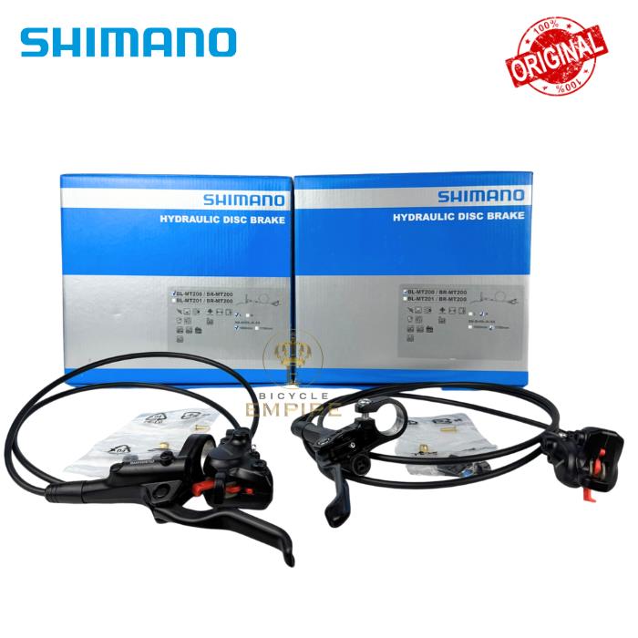 Brakeset Brake Set Rem Hidrolik Shimano MT200 Bicycle Empire